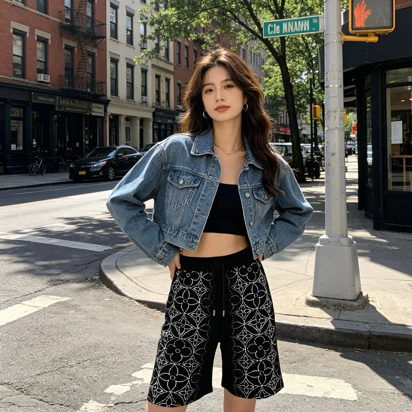 Louis Vuitton/Louis Vuitton 26ss mottled presbyopic print shorts